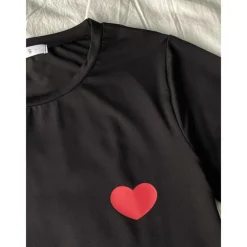 Women's Pajamas Sets Heart Grid / Plaid Fashion Comfort Home Daily Bed Breathable Crew Neck Short Sleeve T shirt Tee Shorts Elastic Waist Summer Spring Home Outfits