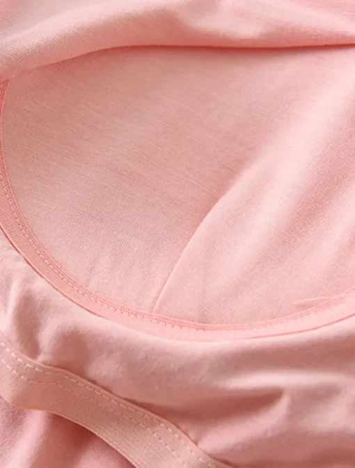 Women's Pajamas Sets Pure Color Casual Comfort Home Bed Modal Breathable Crew Neck Long Sleeve Shirt Pant Fall Winter Home Outfits