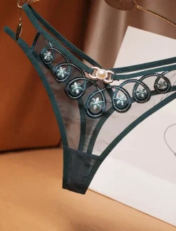 Women's Panties 1 PC Pure Color Fashion Sexy Nylon Mesh Home Outfits