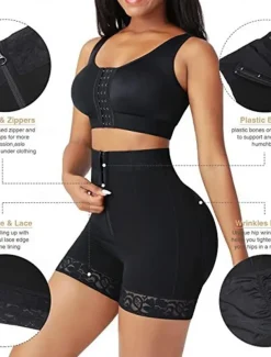 Women's Panties Hip Enhancer Shapewear Zipper Tummy Control Fajas Shorts High Waisted Body Shaper Boyshort Underwear Home Outfits