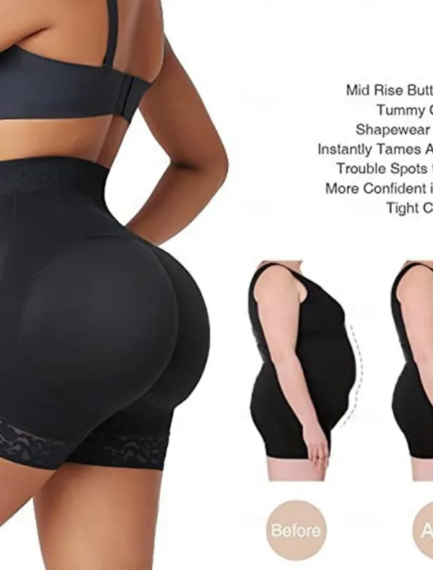 Women's Panties Hip Enhancer Shapewear Zipper Tummy Control Fajas Shorts High Waisted Body Shaper Boyshort Underwear Home Outfits