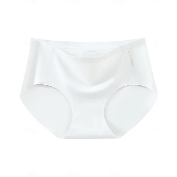 Women's Panties Pure Color Simple Daily Bed Ice Silk Breathable Summer Spring Home Outfits