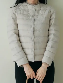 Women's Parka Warm Breathable Buttons Pocket Fashion Modern Casual Minimalism Solid Color Outdoor Street Daily Going out Single Breasted Regular Crewneck Regular Fit Long Sleeve Outerwear Wine Red