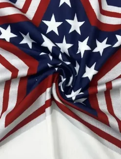 Women's Patriotic T Shirt Flag American Flag National Flag Casual Red White And Blue Short Sleeve Round Neck Regular Tops Daily Print Blue Summer