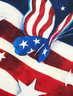 Women's Patriotic T Shirt American Flag Stylish Casual Red White And Blue Red White And Blue Short Sleeve V Neck Regular Tops Print Blue Summer