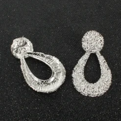 Women's Pearl Hoop Earrings Classic Drop Love Vintage Classic Earrings Jewelry Silver / Gold For Party Wedding 1 Pair