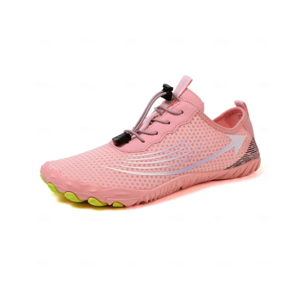 Women's Pink Quick-Dry Water Shoes – Breathable Mesh Aqua Sneakers for Beach, Boating & Swim Sports