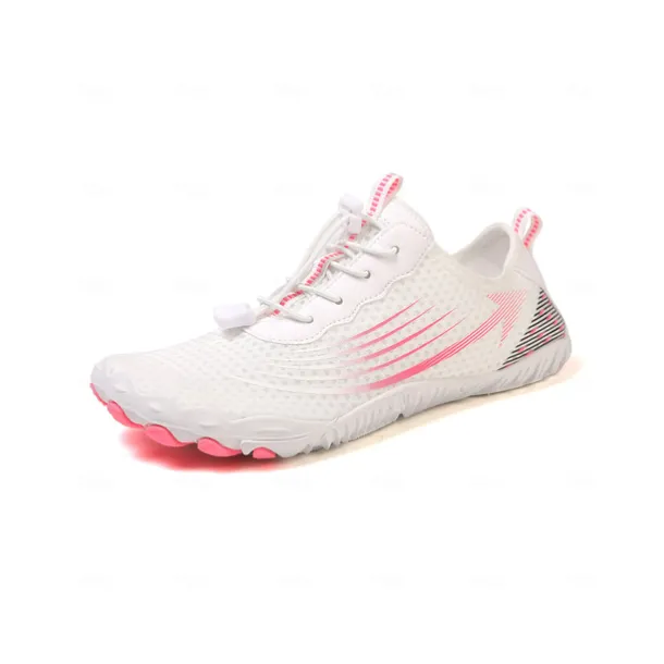 Women's Pink Quick-Dry Water Shoes – Breathable Mesh Aqua Sneakers for Beach, Boating & Swim Sports