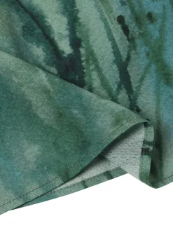 Women's Plus Size Blouse Chiffon Vintage Basic Holiday Floral Print Dolman Sleeve Short Sleeve Regular Tops Crew Neck Vacation Daily Weekend Pink Blue Green Gray Summer Spring