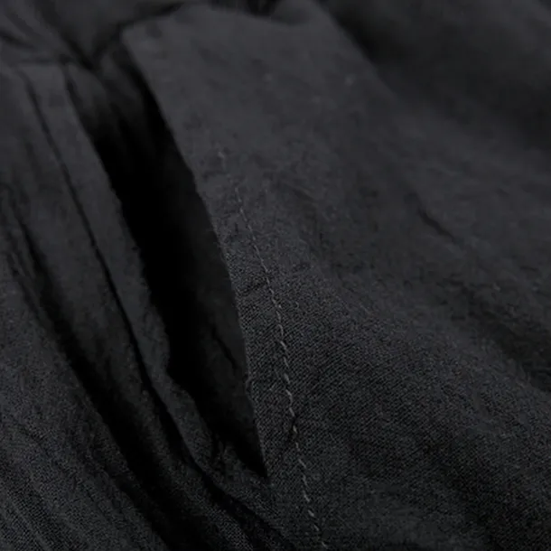 Women's Plus Size Cotton Linen Pants High Waist Solid Color Drawstring Wide Leg Comfy Breathable Quick Dry Micro-elastic Black White Dark Navy Blue Summer Spring Fall Loose Fit