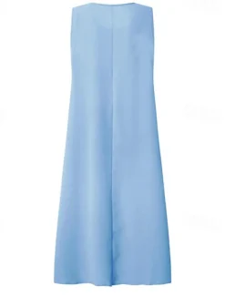 Women's Plus Size Knee Length Dress Lace Dress Dress Set Two Piece Dress Church Dress Elegant Classic Chinoiserie Formal Vacation Wedding Guest Regular Fit Pure Color Half Sleeve Crew Neck Light Blue