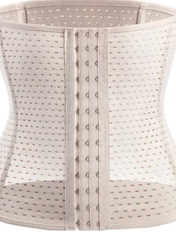 Women's Plus Size Shapewear Waist Trainer Body Shaper Pure Color Sport Simple Casual Home Daily Going out Breathable Summer Spring Home Outfits