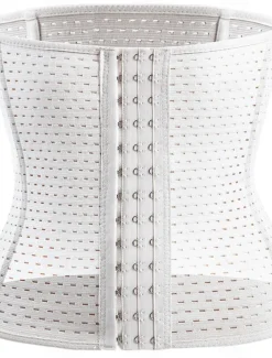 Women's Plus Size Shapewear Waist Trainer Body Shaper Pure Color Sport Simple Casual Home Daily Going out Breathable Summer Spring Home Outfits