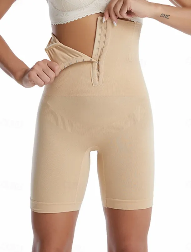 Women's Plus Size Shapewear Waist Trainer Body Shaper Pure Color Sport Casual Comfort Home Daily Going out Nylon Breathable Summer Spring Home Outfits