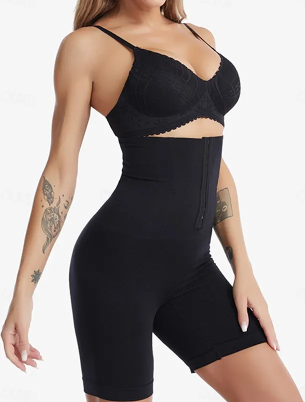 Women's Plus Size Shapewear Waist Trainer Body Shaper Pure Color Sport Casual Comfort Home Daily Going out Nylon Breathable Summer Spring Home Outfits