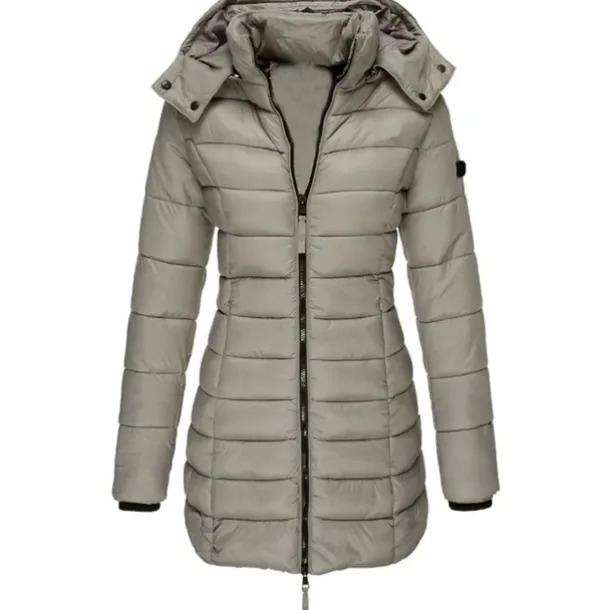 Women's Puffer Jacket Insulated Jacket Hiking Windbreaker Winter Outdoor Thermal Warm Waterproof Windproof Outerwear Mid Length Visible Zipper Fishing Climbing Camping Hiking