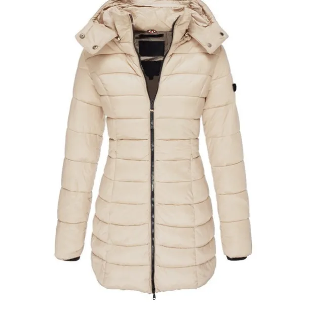 Women's Puffer Jacket Insulated Jacket Hiking Windbreaker Winter Outdoor Thermal Warm Waterproof Windproof Outerwear Mid Length Visible Zipper Fishing Climbing Camping Hiking