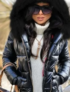 Women's Puffer Jacket Work Sports & Outdoor Daily Fall Winter Regular Coat Fashion Streetwear Jacket Long Sleeve Patchwork Black