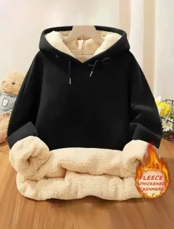 Women's Pullover Hoodie Sweatshirt Plain Casual Long Sleeve Hooded Regular Tops Street Dailywear Casual Print Black Pink Red Green Light Grey Fall Winter