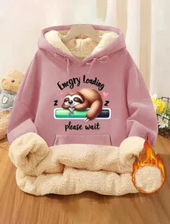 Women's Pullover Hoodie Sweatshirt Animal Casual Long Sleeve Hooded Regular Tops Street Dailywear Print Black Pink Red Green Fall Winter