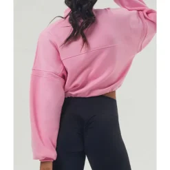 Women's Pullover Sweatshirt Hiking Jacket Sport Jacket Outdoor Warm Hiking Outfits Hiking Clothes Autumn / Fall Jacket Tennis Golf Running Solid Color Navy Pink Light Grey