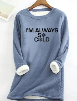 Women's Pullover Sweatshirt Letter Casual Comfrt Long Sleeve Crew Neck Regular Tops Street Dailywear Print Black Pink Blue Gray Fall Winter