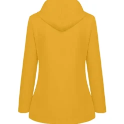 Women's Rain Jacket Raincoat Hiking Fleece Jacket Winter Outdoor Warm Waterproof Windproof Fleece Hooded Parka Outerwear Windbreaker Trench Coat Top Full Zip Skiing Fishing Casual