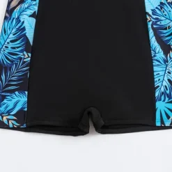 Women's Rash Guard One Piece Swimsuit Lightweight Sleeveless Bodysuit Bathing Suit Front Zip Swimming Surfing Beach Water Sports Tropical Printed Summer Spring Autumn