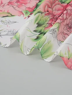 Women's Rectangle Scarf Street Daily Date Grey Yellow Scarf Floral