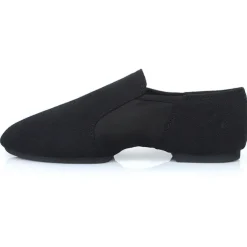 Women's Red Canvas Jazz Dance Shoes – Soft Sole Slip-On Ballet Flats for Latin, Modern, and Stage Performances