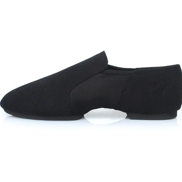 Women's Red Canvas Jazz Dance Shoes – Soft Sole Slip-On Ballet Flats for Latin, Modern, and Stage Performances