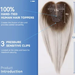 Women's Remy Human Hair Toupees Straight Capless Women / Classic / Best Quality Party / Party / Evening / Evening Party