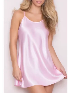 Women's Robes Gown Nightgown Sleepwear Patchwork Fashion Simple Hot Home Daily Bed Lace Breathable Straps Sleeveless Backless Summer Spring Home Outfits