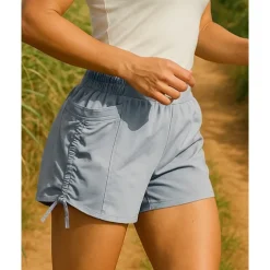 Women's Running Shorts Elastic Waistband Shorts Sports & Outdoor Casual Breathable Quick Dry Lightweight Tennis Golf Running Regular Fit Sportswear Activewear Solid Colored Black Purple Green