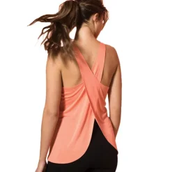 Women's Running Tank Top Open Back Cross Back Sleeveless Top Athleisure Breathable Quick Dry Lightweight Yoga Fitness Gym Workout Sportswear Activewear Solid Colored Coral Purple White