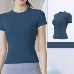 Women's Running T-Shirt Short Sleeve Tee Tshirt Casual Athleisure Breathable Quick Dry Soft Gym Workout Running Walking Sportswear Activewear Solid Colored Black Pink Royal Blue