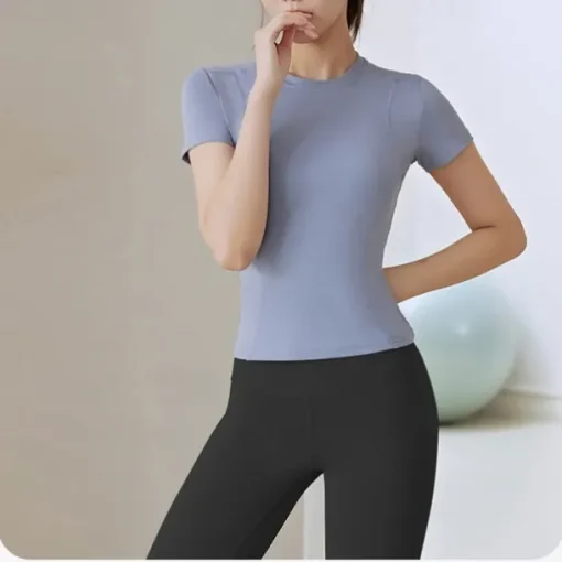 Women's Running T-Shirt Short Sleeve Tee Tshirt Casual Athleisure Breathable Quick Dry Soft Gym Workout Running Walking Sportswear Activewear Solid Colored Black Pink Royal Blue