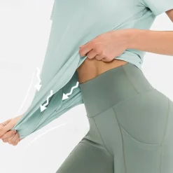 Women's Running T-Shirt Short Sleeve Tee Tshirt Casual Athleisure Breathable Quick Dry Soft Gym Workout Running Walking Sportswear Activewear Solid Colored Apricot Black Pink