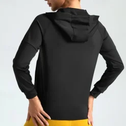 Women's Running T-Shirt Zipper Pocket Long Sleeve Hoodie Casual Athleisure Breathable Quick Dry Gym Workout Running Walking Sportswear Activewear Solid Colored Black Navy Blue Blue