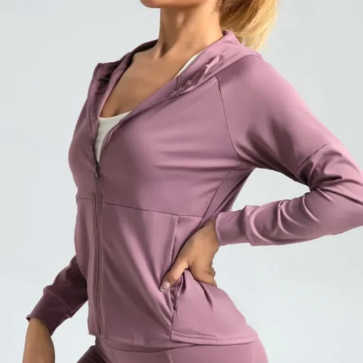 Women's Running T-Shirt Zipper Pocket Long Sleeve Hoodie Casual Athleisure Breathable Quick Dry Gym Workout Running Walking Sportswear Activewear Solid Colored Black Navy Blue Blue
