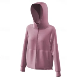Women's Running T-Shirt Zipper Pocket Long Sleeve Hoodie Casual Athleisure Breathable Quick Dry Gym Workout Running Walking Sportswear Activewear Solid Colored Black Navy Blue Blue