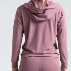 Women's Running T-Shirt Zipper Pocket Long Sleeve Hoodie Casual Athleisure Breathable Quick Dry Gym Workout Running Walking Sportswear Activewear Solid Colored Black Navy Blue Blue