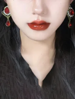 Women's 1920s Gatsby Drop Earrings - Vintage Black Crystal Dangle Earrings with Rhinestones for Roaring Twenties Themed Parties