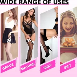 Women's Satin Bow Stockings Thigh High Stockings Hosiery Socks with Bow Knee Socks Stockings Oktoberfest Cosplay Party Girls Halloween Carnival Accessories