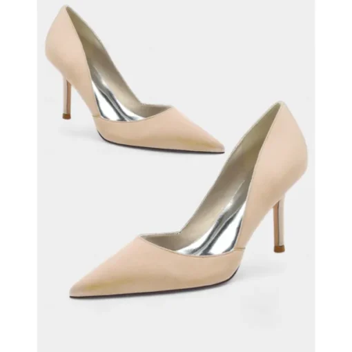 Women's Satin Pointed-Toe Stiletto Heels - Elegant High Heels for Evening Events, Parties, and Weddings