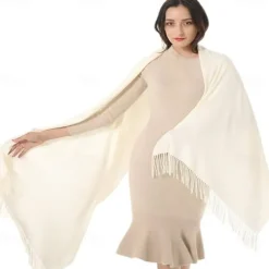 Women's Scarf Pashmina Shawls and Wraps for Evening Dress Wedding Bridesmaid Gift Soft Large Scarves