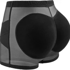 Women's Scrunch Butt Shorts Shapewear Fashion Casual Short Plain Mesh Patchwork Ruched Butt Lifting Tummy Control Butt Lift Comfort High Elasticity Home Daily Fitness Black Apricot Skinny