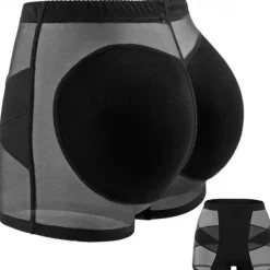 Women's Scrunch Butt Shorts Shapewear Fashion Casual Short Plain Mesh Patchwork Ruched Butt Lifting Tummy Control Butt Lift Comfort High Elasticity Home Daily Fitness Black Apricot Skinny