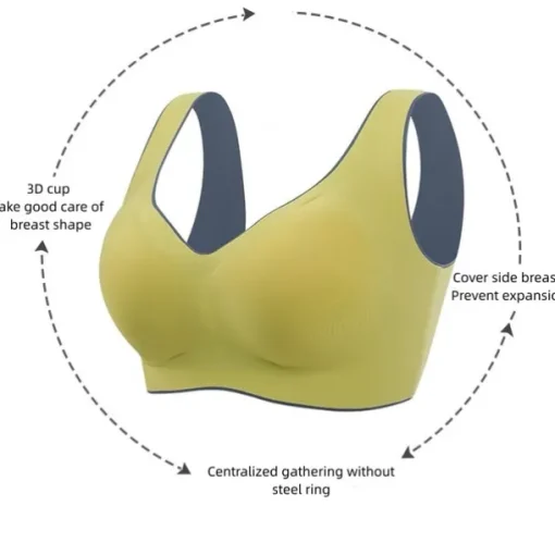 Women's Seamless Full Coverage Wireless Stretchy Daily Comfort Bra