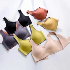Women's Seamless Full Coverage Wireless Stretchy Daily Comfort Bra